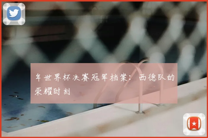 年世界杯决赛冠军档案：西德队的荣耀时刻